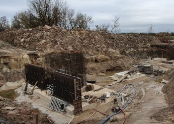 Attīrīšanas iekārtas Lapskalna ielā, būvniecība