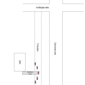 Satiksmes organizācijas shēma Garozas ielā
