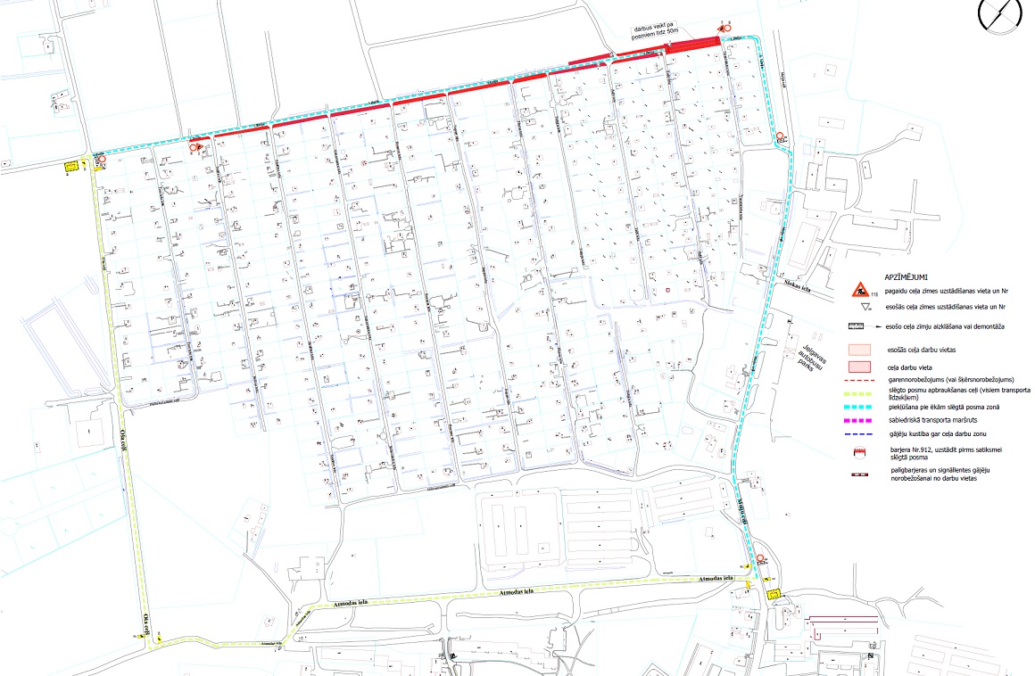 Satiksmes organizācijas shēma 1. līnijā