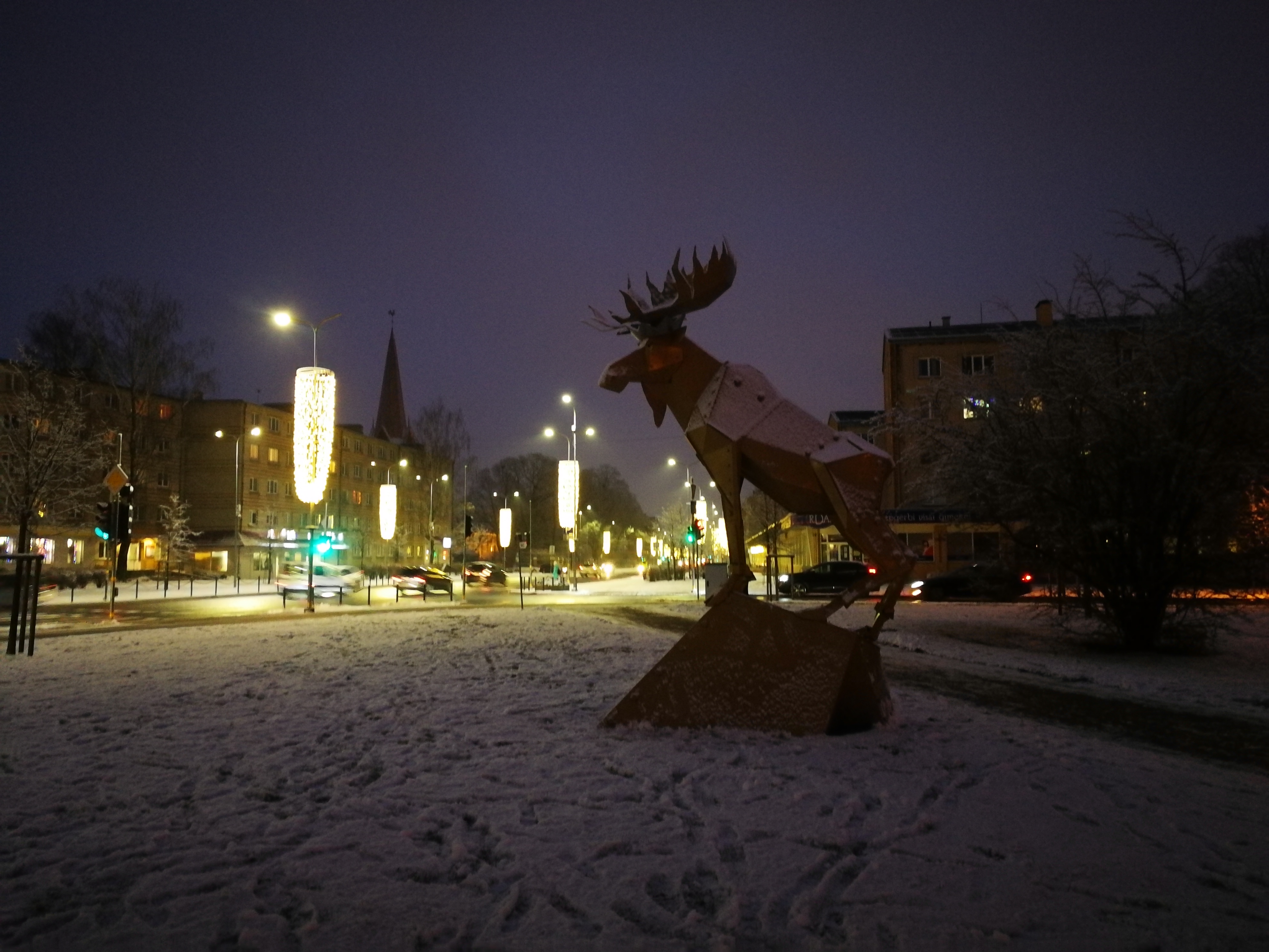 Ziemassvētku rotājumi Ozolskvērā
