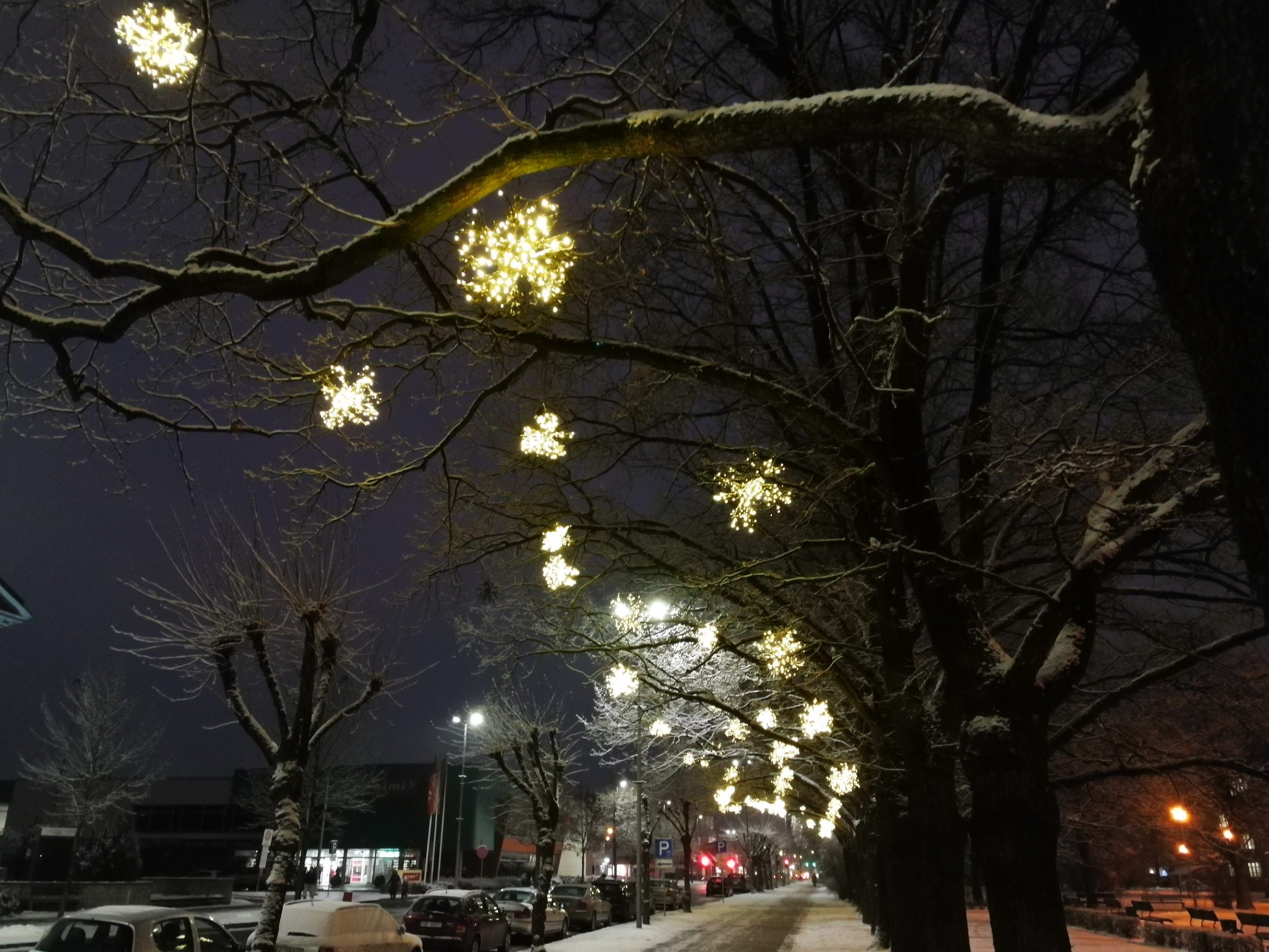 Ziemassvētku rotājumi Raiņa parkā, Pasta ielā