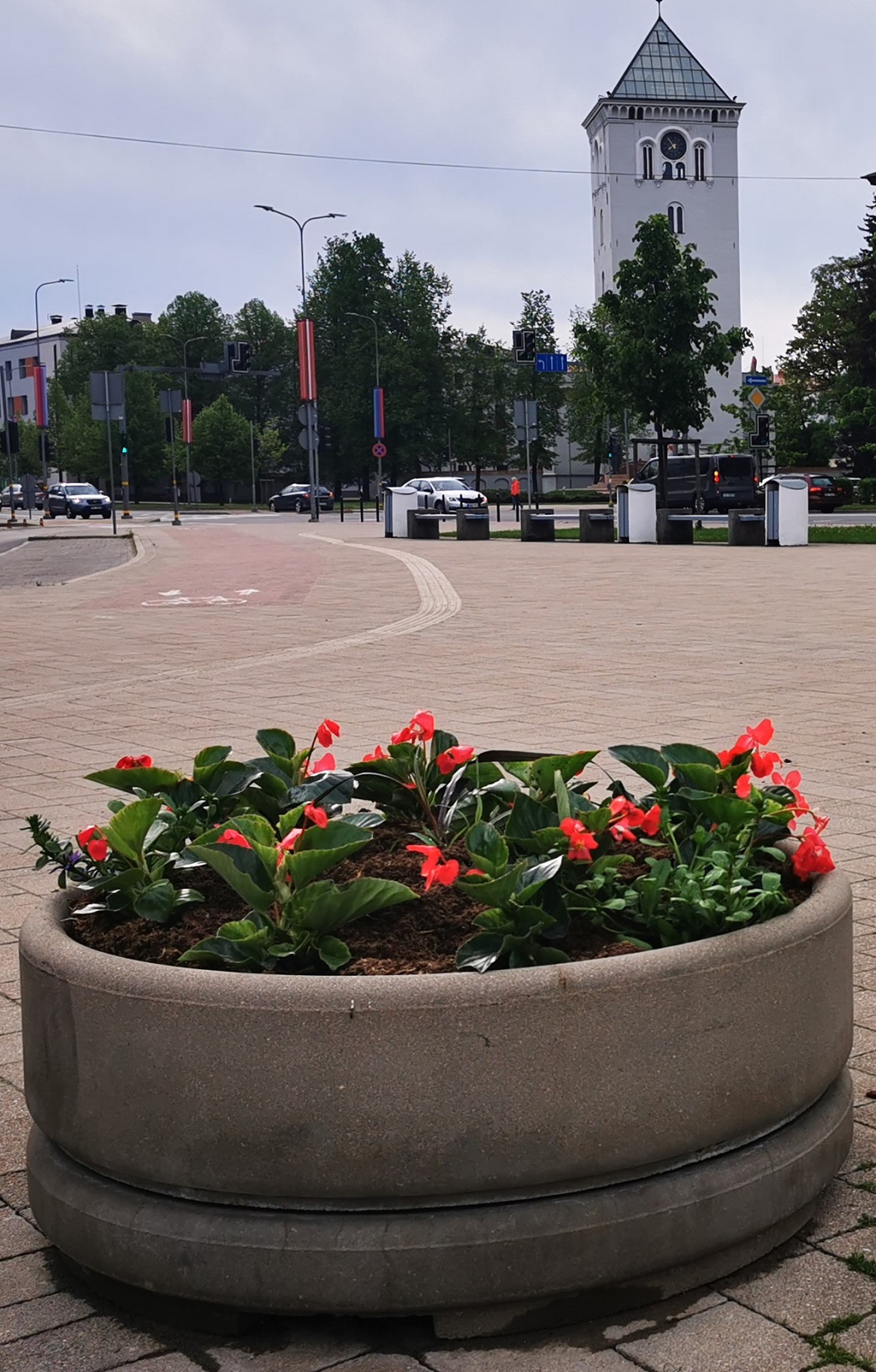 Puķu pods Hercoga Jēkaba laukumā