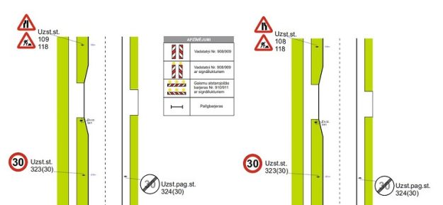 Aviacijas_iela_small Satiksmes organizācijas shēma Aviācijas ielā