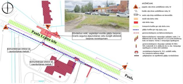 Paula_Lejina_iela_small Satiksmes organizācijas shēma Paula Lejiņa ielā