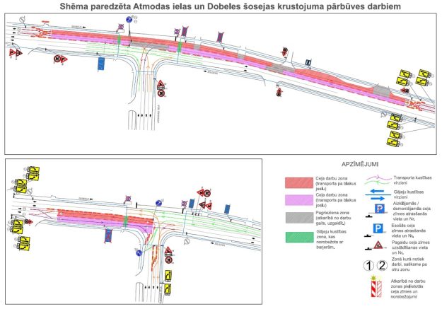 Dobeles_soseja_krustojums_Sh1_oktobris Dobeles šosejas krustojums