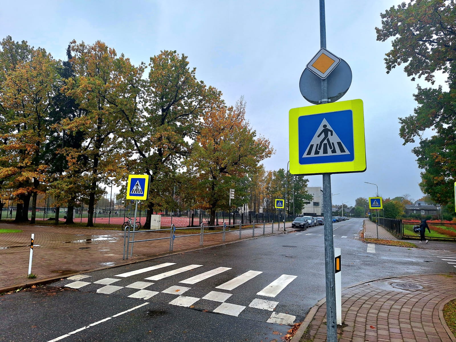 Kronvalda ielas gājēju pāreja