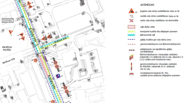 Katoļu iela_small Satiksmes organizācijas shēma Katoļu ielā