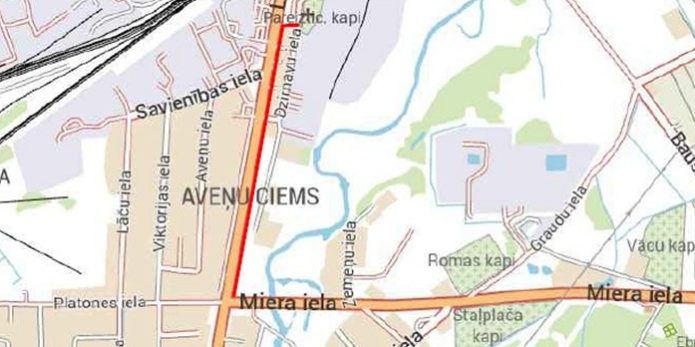 Satiksmes organizācijas shēma Lietuvas šosejā