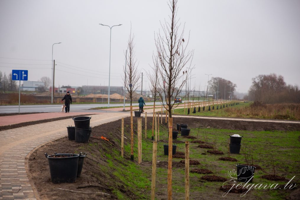 Turpinās labiekārtošanas darbi ielās ap topošo Zemgales industriālo parku