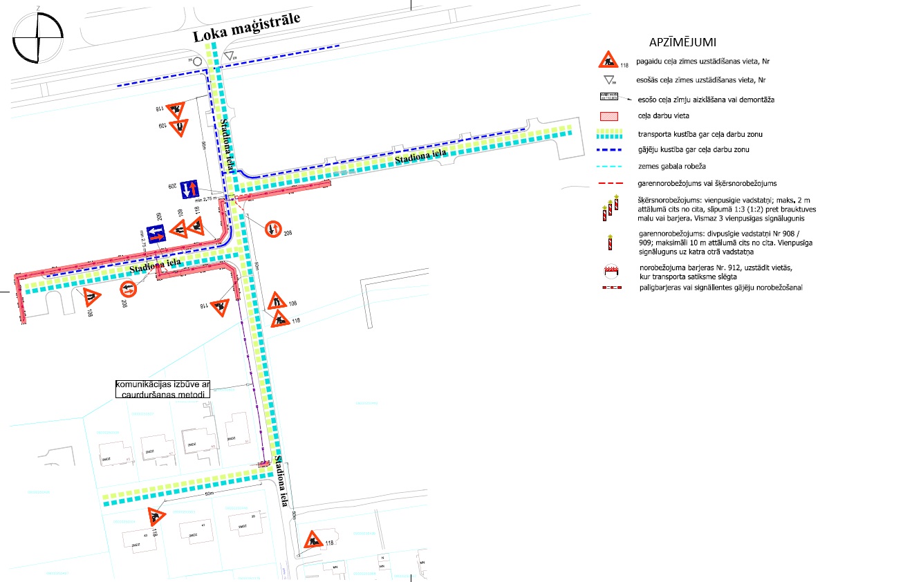 Satiksmes organizācija Stadiona ielā