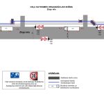 Zirgu ielas satiksmes shēma: kabeļu trases izbūve posmā Jēkaba–P. O. Kalpaka iela. Ātruma ierobežojums 30 km/h.