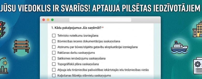 Aptauja par iestādes “Pilsētsaimniecība” pakalpojumu kvalitāti