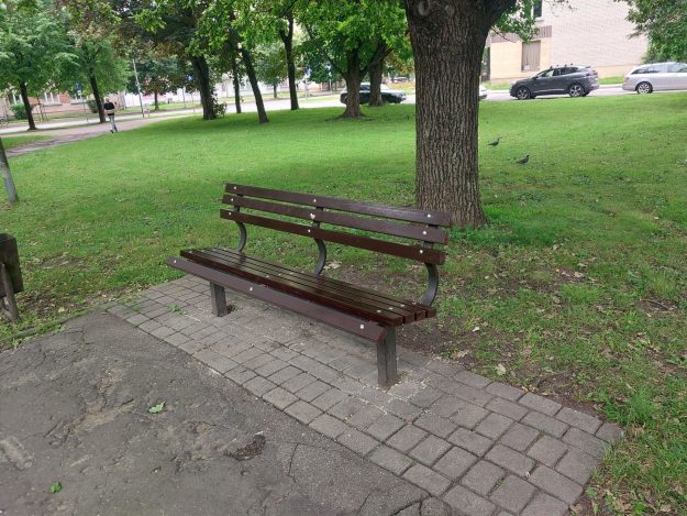 solins Atjaunots soliņš Autoostas skvērā.