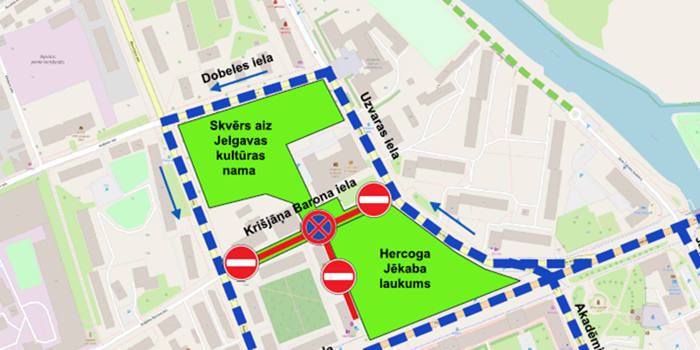 Satiksmes organizācijas shēma Rudens ražas un stādu gadatirgus laikā
